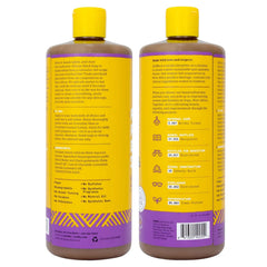 Alaffia savon noir lavande, mousse riche sur la paume, usage quotidien.