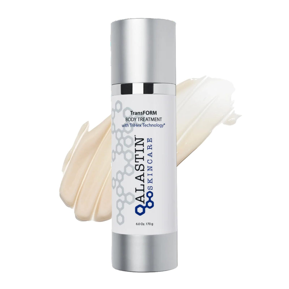 ALASTIN TransFORM Corps Lotion flacon 6oz, hydratation et fermeté pour la peau.