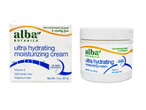 Crème hydratante Alba Botanica Jasmin Vitamin E en flacon: hydratation légère et nourrissante.