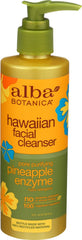 Alba Botanica Hawaiian Enzyme Face Cleanser, bouteille ananas, peau lumineuse et purifiée