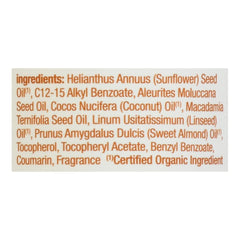 Huile corporelle Alba Botanica, soin nourrissant pour peau sèche.