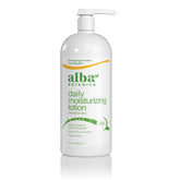 Alba Botanica Lotion Emollient sans senteur, bouteille 32oz, hydratation durable.
