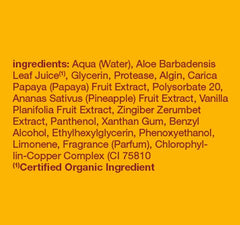 Texture exfoliante légère d'Alba Botanica Papaye Enzyme pour nettoyer et revitaliser la peau