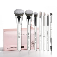 Ensemble ALBEAUT 7 pinceaux pour maquillage précis et naturel.