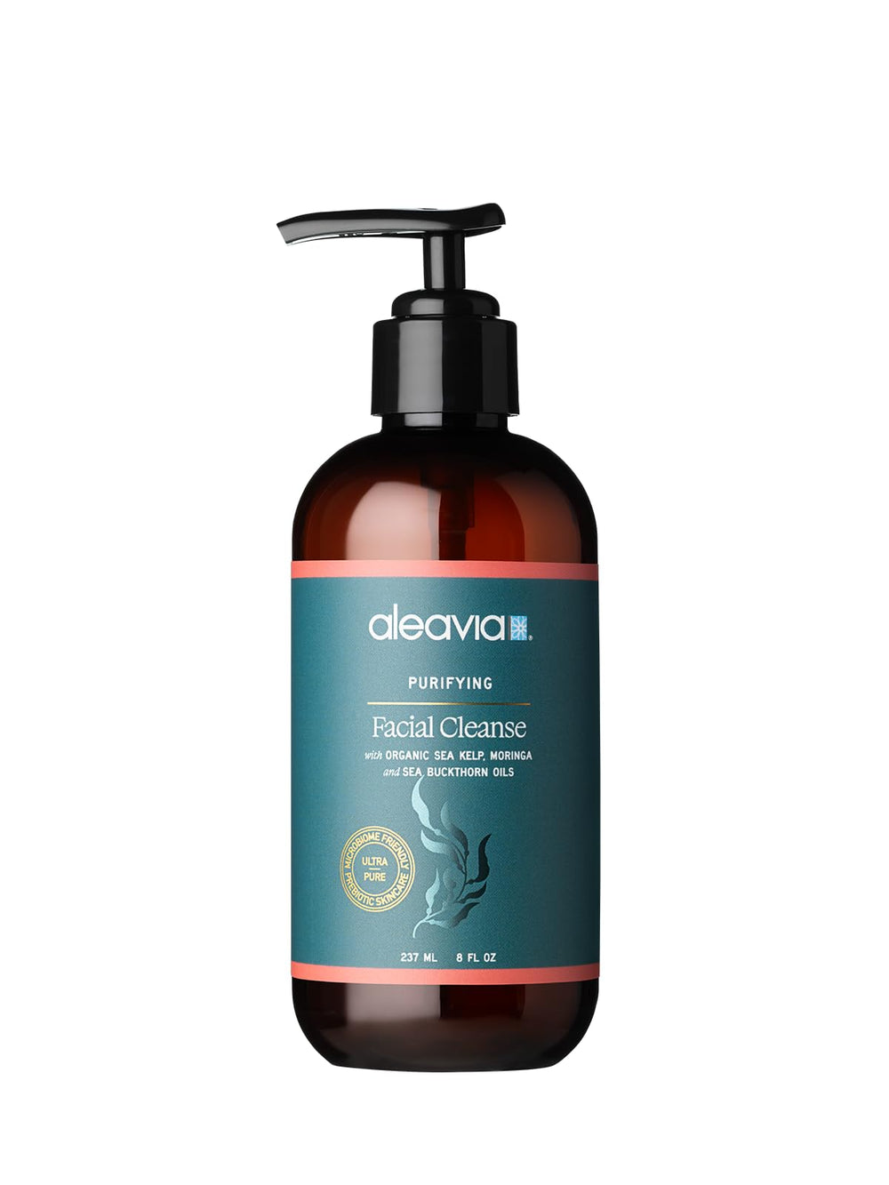 Aleavia Purifying Facial Cleanse – bouteille nette purifie en douceur et respecte le microbiome.
