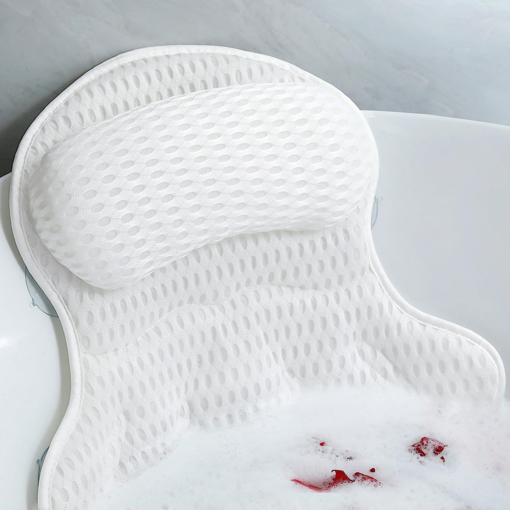 Aleponna oreiller bain ergonomique offrant un soutien confortable pour le cou et les épaules.