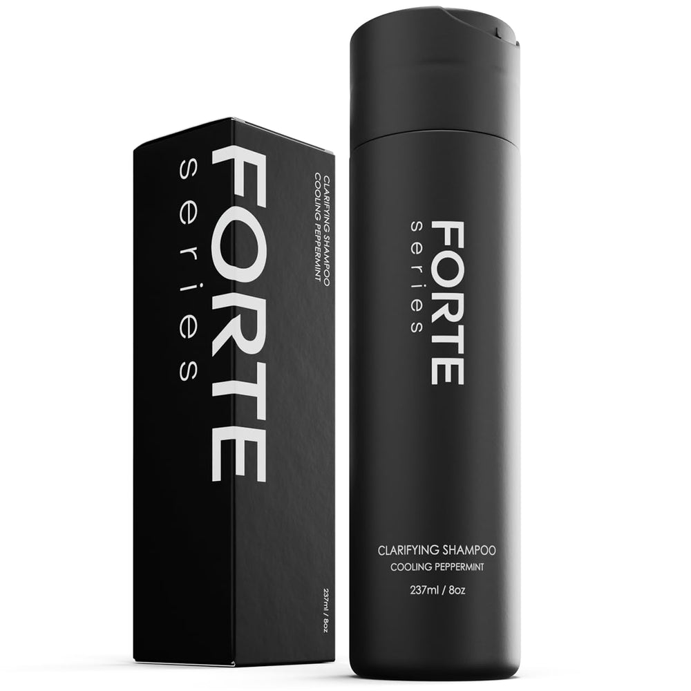 Alex Costa Forte Series clarifying shampoo bottle demonstrating deep cleanse.