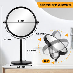 ALHAKIN Miroir Maquillage, base antiderapante stable pour table.