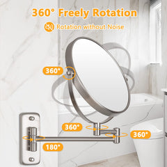 ALHAKIN Miroir 8 pouces extensible pour mode d’application
