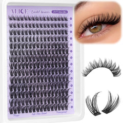 ALICE clusters cils naturels wispy 9-10mm pour un look discret et confortable