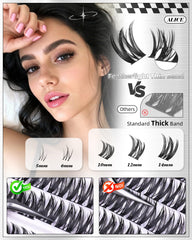ALICE Flaunt Lash Clusters gradation naturelle 10–14 mm pour un regard authentique.