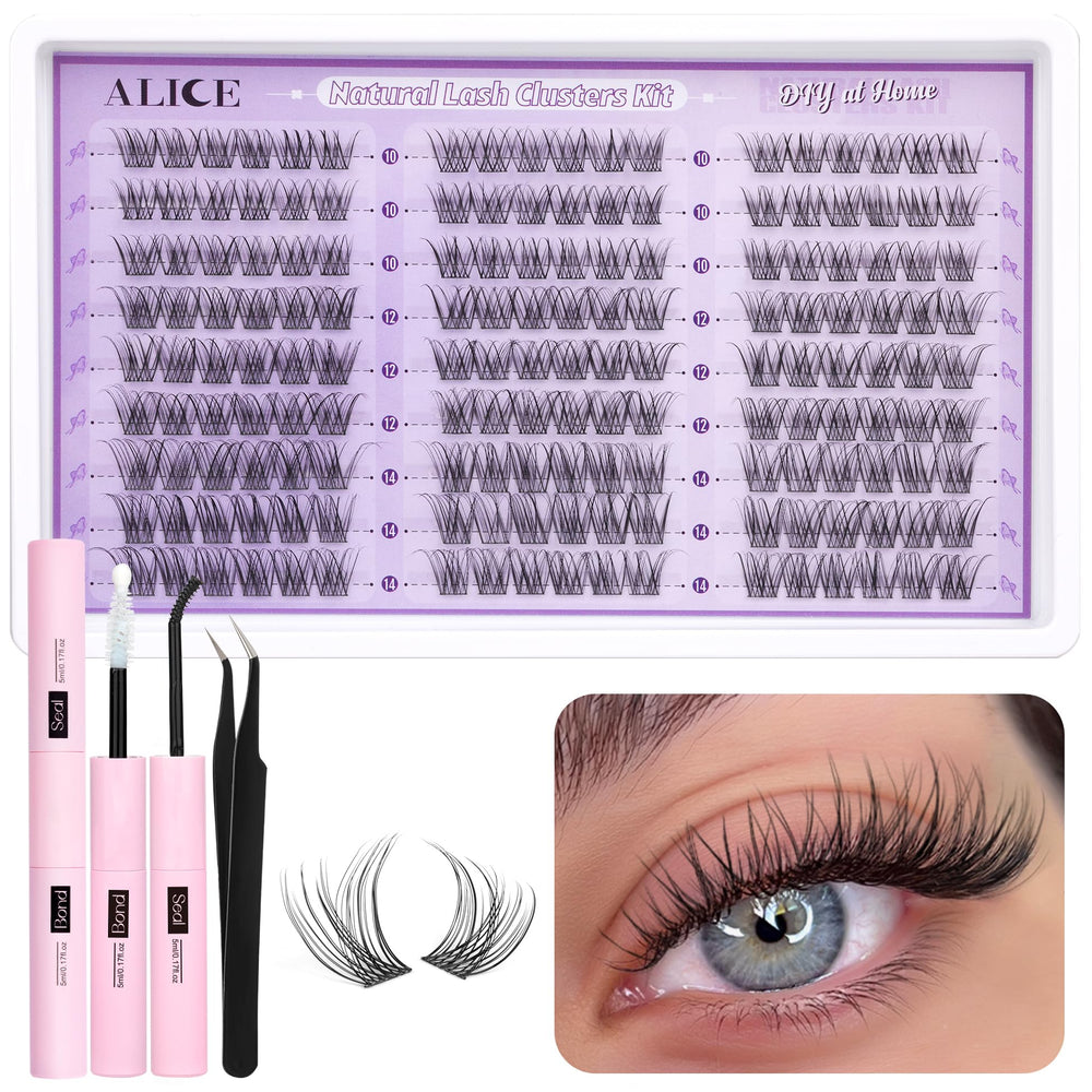 ALICE kit cils wispy 162 pièces pour un look naturel prêt à l'emploi