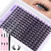 ALICE kit clusters cils 10-18 mm, 168 pièces, pour un regard naturel et personnalisable.