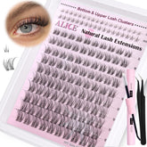 Kit ALICE pour clusters cils avec bande invisible, rendu naturel.
