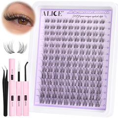 ALICE Kit ensembles cils naturels à effet léger et feuilleté, usage quotidien.