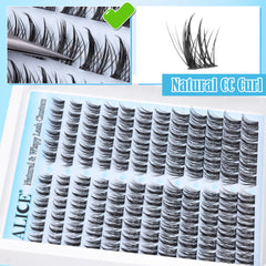 ALICE Lash Clusters: application facile à domicile pour un look salon.