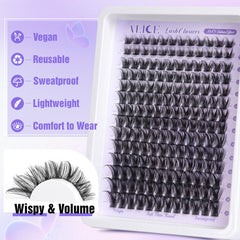 ALICE Lash Clusters bande ultra-fine : confort optimal et mélange homogène.