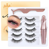 ALICROWN HAIR cils magnétiques avec applicateur pour un regard naturel et rapide.