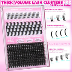 ALICROWN HAIR volume épais: 133 pièces pour un regard volumineux