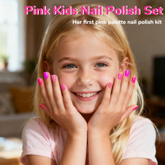 ALIKOSSTOR vernis rose pailleté enfant – fini scintillant pour moments féeriques