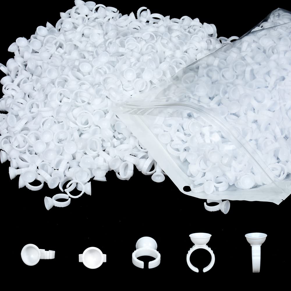 AliOry – anneaux colle cils emballage de 600 pièces pour salon et domicile.