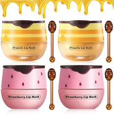 Baume Lèvres Alisesun Fraise Abeille Pot Miel : hydratation durable.