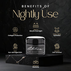 Alitura Crème Nuit Edelweiss et Gardenia – soutien naturel à l’élasticité de la peau.