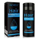 ALIVER fibres capillaires noir – application rapide pour cheveux plus épais et naturels.