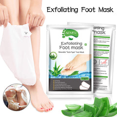 ALIVER Foot Peel Mask 3 Pack — étape d'application simple et sans douleur