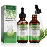 ALIVER huile essentielle romarin pure – Bouteille, parfum frais et pur idéal pour relaxation.