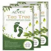 ALIVER masque-pieds-exfoliant en chaussettes pour peau plus douce.