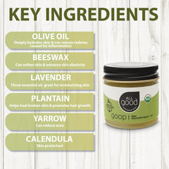 All Good Goop Recovery Balm, soin universel pour mains et pieds secs.