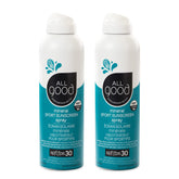 All Good Sport Spray, écran solaire SPF30, protection UVA/UVB et fini sec prêt à l'emploi.