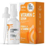 All Natural Advice Sérum vitamine C - bouteille UV pour préserver l’efficacité.