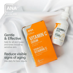 All Natural Advice Sérum vitamine C - goutte, dosage précis.