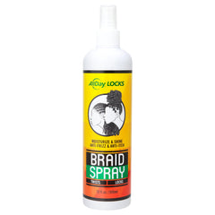 AllDay Locks Braid Spray, bouteille 355 ml, hydratation légère pour tresses.