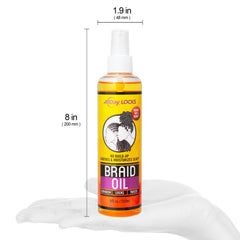 AllDay Locks Braid Foam – Contre frisottis pour cheveux plus lisses.