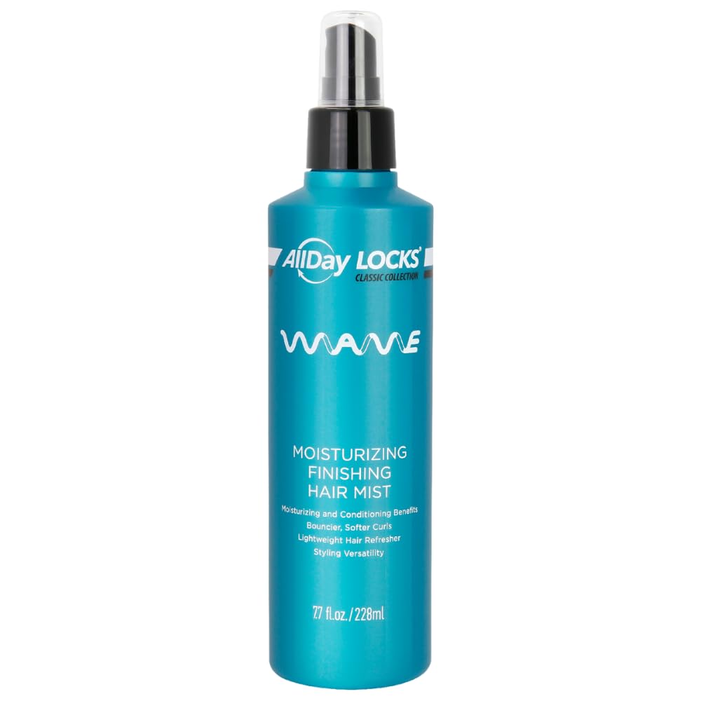AllDay Locks Classic Wave Hair Mist, bouteille-finissage: brillance discrète et fini soyeux des vagues.