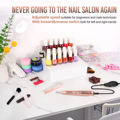 Alle's kit complet avec embouts variés pour tous les soins des ongles.