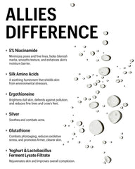 Allis of Skin Brume Visage Niacinamide 5pourcent teint uniforme.