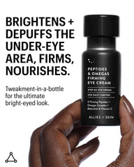 Allies of Skin Crème Yeux Peptides, application douce et soin du contour.