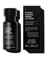Allies of Skin Crème Yeux Peptides, emballage élégant et hydratation ciblée.