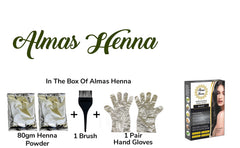 Almas Henna : coloration naturelle apportant brillance et douceur.