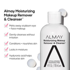 Almay Demaquillant hyaluronique: nettoie tout en fournissant une hydratation douce.