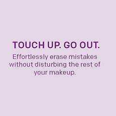 Cotton-tip swabs offer precise, gentle removal without disturbing surrounding makeup.
