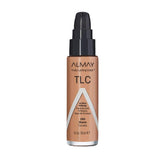 Fond de teint Almay liquide en flacon, application fluide pour fini naturel.