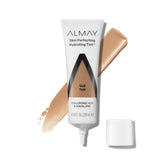 Almay Teinte Hydratante Liquide dans le flacon, hydratation légère et éclat naturel.