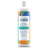 Almond Clear flacon du gel nettoyant visage et corps, purifie sans dessécher.