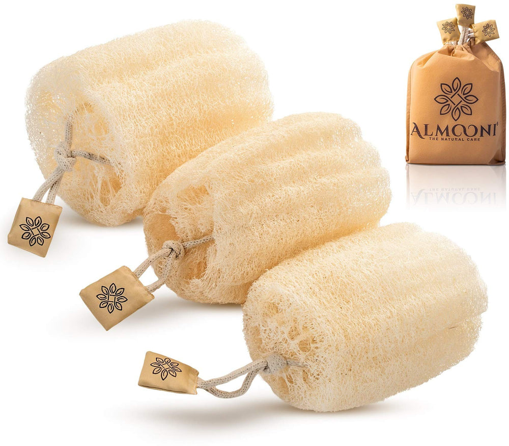 ALMOONI gant exfoliant corps, peau plus lisse après exfoliation naturelle.