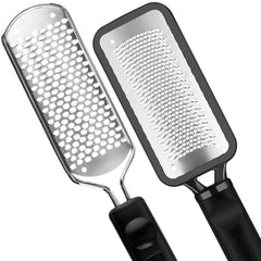Raspe pédicure ALOCKMA avec surface ondulée en acier inoxydable, efficace sur callosités.